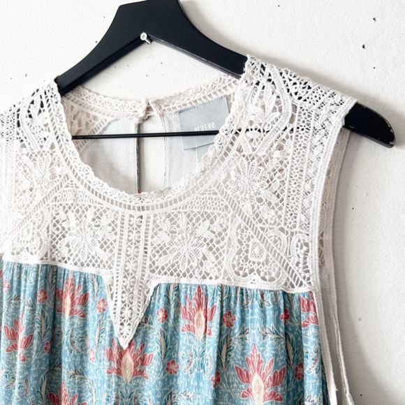 Anthropologie Maeve Laced Eleanor Blouse Women’s Size L - Picture 4 of 9